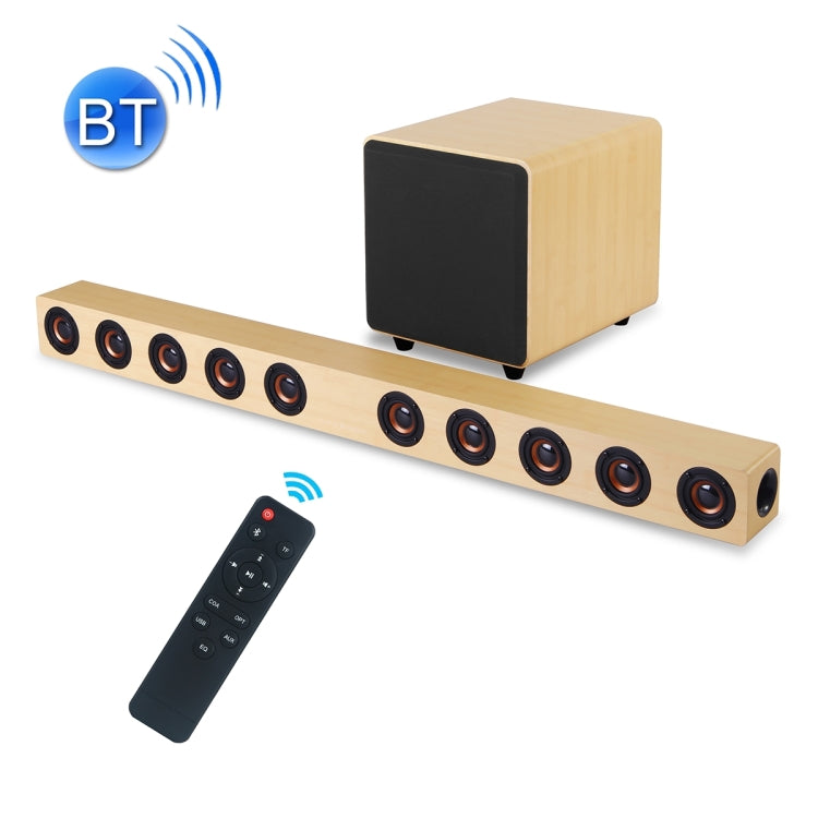 D90 Home Theater Audio Echo Wall Soundbar Subwoofer Bluetooth Audio(Yellow)