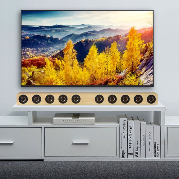 D90 Home Theater Audio Echo Wall Soundbar Subwoofer Bluetooth Audio(Yellow)