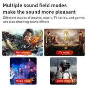 D90 Home Theater Audio Echo Wall Soundbar Subwoofer Bluetooth Audio(Yellow)