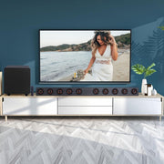 D90 Home Theater Audio Echo Wall Soundbar Subwoofer Bluetooth Audio(Light Grey)