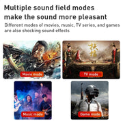 D90 Home Theater Audio Echo Wall Soundbar Subwoofer Bluetooth Audio(Light Grey)
