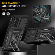 For Samsung Galaxy A52 5G/4G Armor PC + TPU Camera Shield Phone Case(Black)