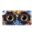 M5 Multifunctional Desktop Wooden Bluetooth Speaker Wireless Loudspeaker(Graffiti Color) - Desktop Speaker by PMC TechLife | Online Shopping South Africa | PMC TechLife