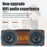 M8C Multifunctional Alarm Clock Bluetooth Speaker(Yellow)