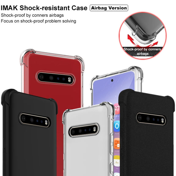For LG V60 ThinQ 5G IMAK All-inclusive Shockproof Airbag TPU Protective Case, with Screen Protector(Transparent)