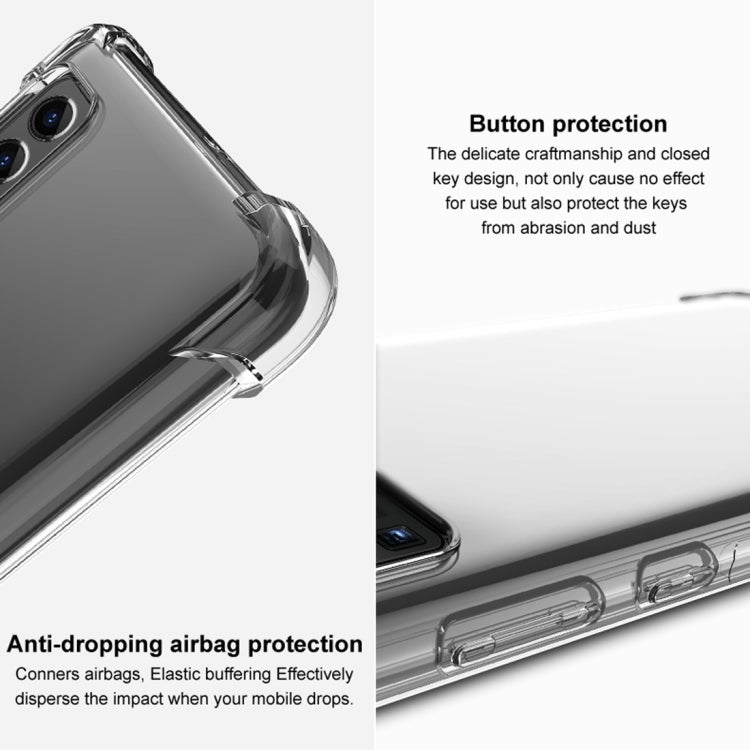 For LG V60 ThinQ 5G IMAK All-inclusive Shockproof Airbag TPU Protective Case, with Screen Protector(Transparent)