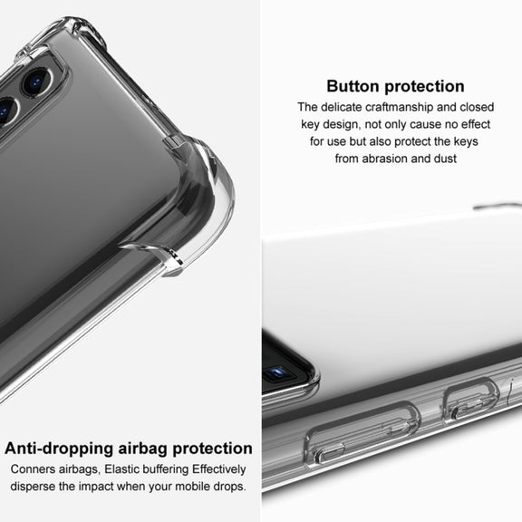 For LG V60 ThinQ 5G IMAK All-inclusive Shockproof Airbag TPU Protective Case, with Screen Protector(Transparent)