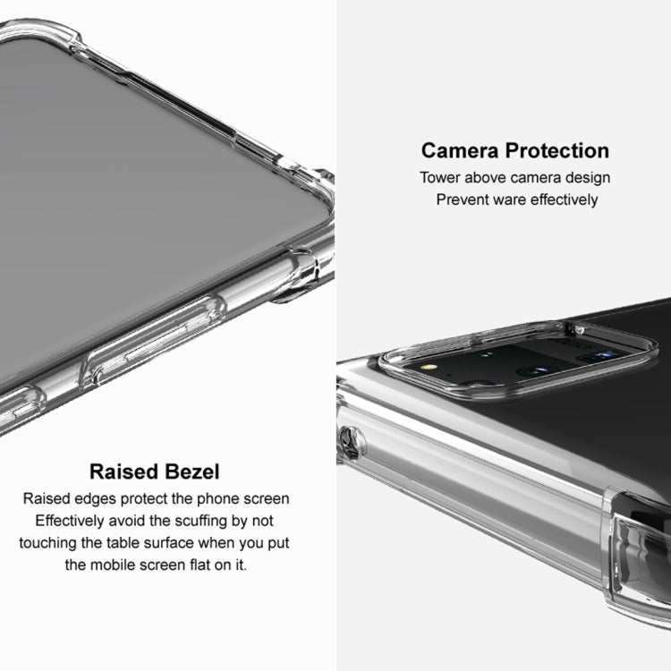 For LG V60 ThinQ 5G IMAK All-inclusive Shockproof Airbag TPU Protective Case, with Screen Protector(Transparent)