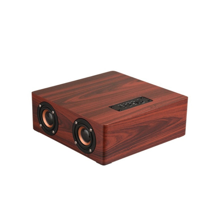 Q5 Home Computer TV Wooden Wireless Bluetooth Speaker(Red)