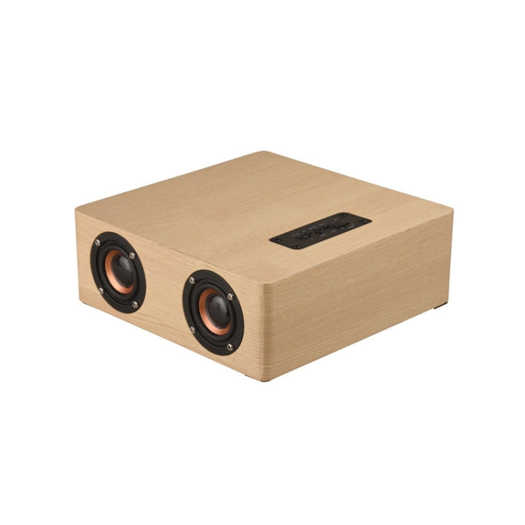 Q5 Home Computer TV Wooden Wireless Bluetooth Speaker(Yellow)