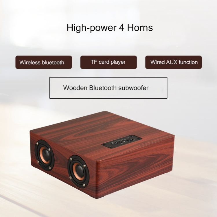 Q5 Home Computer TV Wooden Wireless Bluetooth Speaker(Yellow)