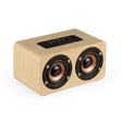W5+ Wooden Wireless Bluetooth Speaker(Light Yellow) - Desktop Speaker by PMC TechLife | Online Shopping South Africa | PMC TechLife