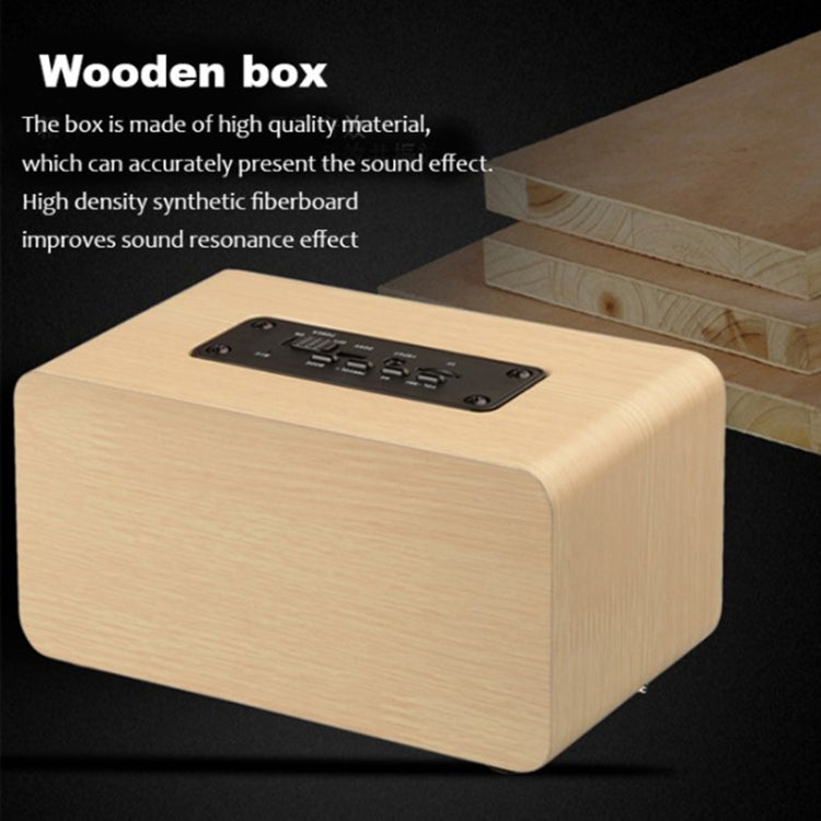 W5+ Wooden Wireless Bluetooth Speaker(Mahogany)