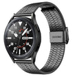 22mm Universal Seven-bead Stainless Steel Watch Band(Black)
