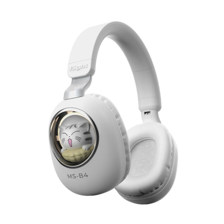 B4 RGB Cartoon Stereo Headset Wireless Bluetooth Headphones(Cat)