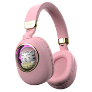 B4 RGB Cartoon Stereo Headset Wireless Bluetooth Headphones (Pink)