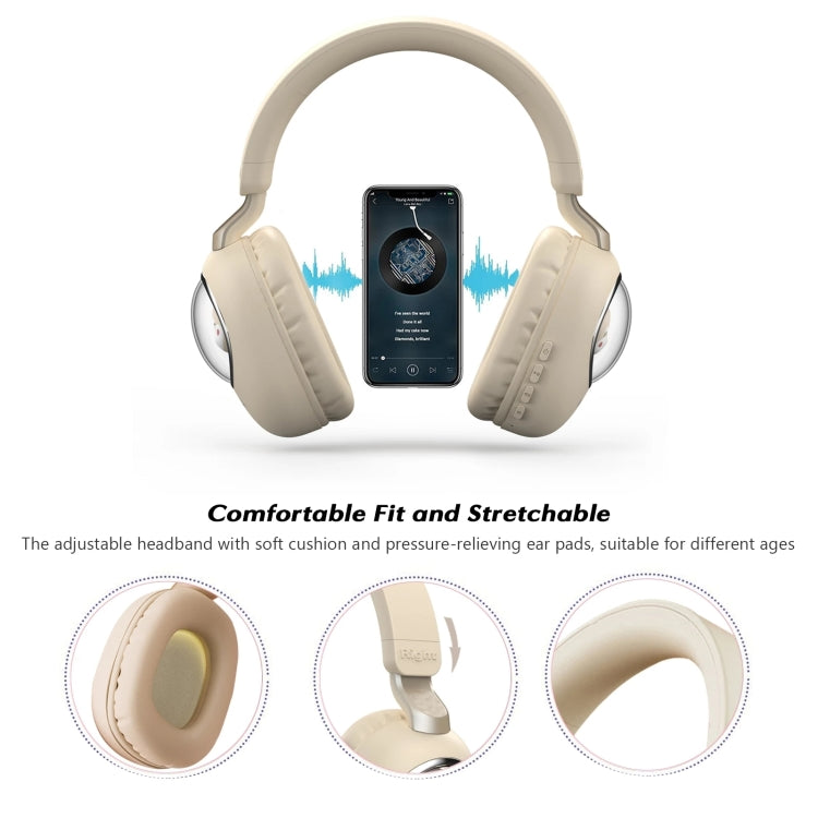 B4 RGB Cartoon Stereo Headset Wireless Bluetooth Headphones(Squirrel)
