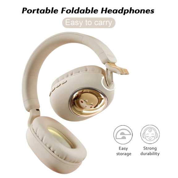 B4 RGB Cartoon Stereo Headset Wireless Bluetooth Headphones(Squirrel)
