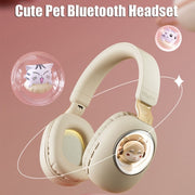 B4 RGB Cartoon Stereo Headset Wireless Bluetooth Headphones(Squirrel)