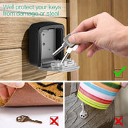 G9 4-digit Password Aluminum Alloy Key Storage Box(Red)