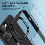 For iPhone 14 Pro Max iPAKY Shockproof PC + TPU Protective Phone Case (Black)