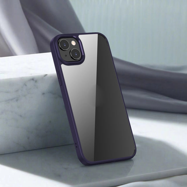 For iPhone 14 iPAKY Shockproof PC + TPU Protective Phone Case (Purple)