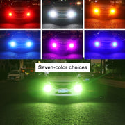 1 Pair 9005 12V 7W Strobe Car LED Fog Light(Pink Light)