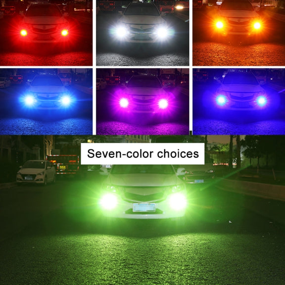 1 Pair 9005 12V 7W Strobe Car LED Fog Light(Pink Light)