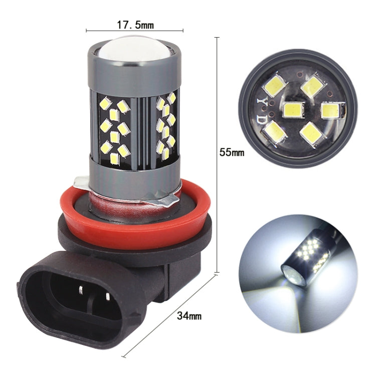 1 Pair H11 12V 7W Strobe Car LED Fog Light(Orange Light)