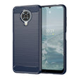 For Nokia G20 Brushed Texture Carbon Fiber TPU Phone Case(Blue) - Nokia Cases by PMC TechLife | Online Shopping South Africa | PMC TechLife | Buy Now Pay Later Mobicred