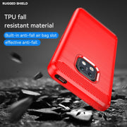For Nokia XR20 Brushed Texture Carbon Fiber TPU Phone Case(Red)