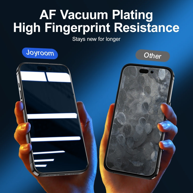 For iPhone 14 Plus JOYROOM 2.5D Screen Printing Full Screen Black Edge Privacy Tempered Glass Film