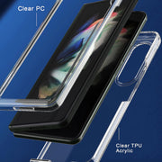 For Samsung Galaxy Z Fold3 5G Acrylic + TPU Transparent Protective Phone Case(Transparent)