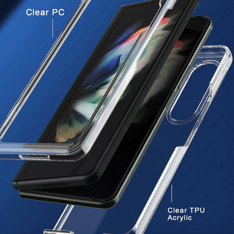 For Samsung Galaxy Z Fold3 5G Acrylic + TPU Transparent Protective Phone Case(Transparent)