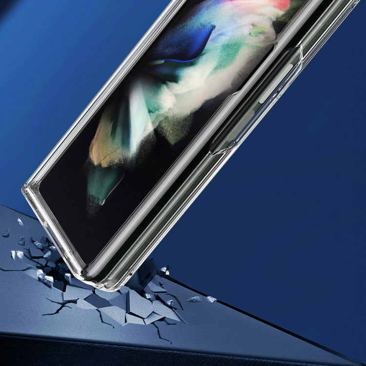 For Samsung Galaxy Z Fold3 5G Acrylic + TPU Transparent Protective Phone Case(Transparent)