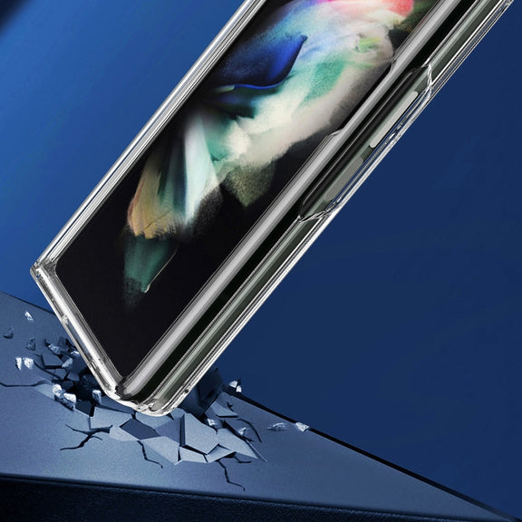 For Samsung Galaxy Z Fold3 5G Acrylic + TPU Transparent Protective Phone Case(Transparent)