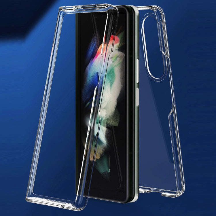 For Samsung Galaxy Z Fold3 5G Acrylic + TPU Transparent Protective Phone Case(Transparent)