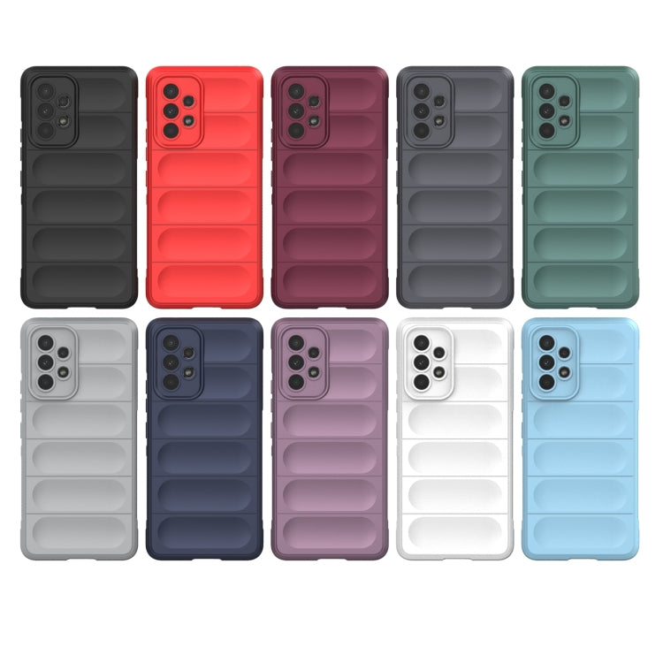 For Samsung Galaxy A53 Magic Shield TPU + Flannel Phone Case(Red)