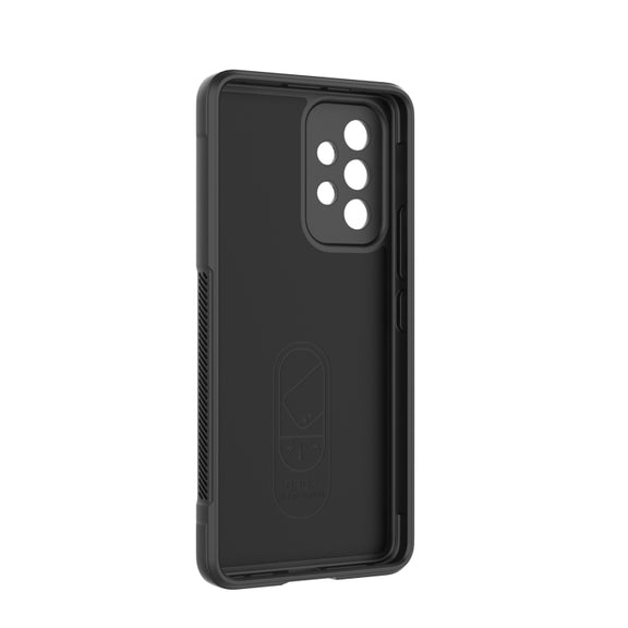 For Samsung Galaxy A53 Magic Shield TPU + Flannel Phone Case(Dark Blue)
