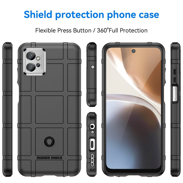 For Motorola Moto G32 Full Coverage Shockproof TPU Phone Case(Black)