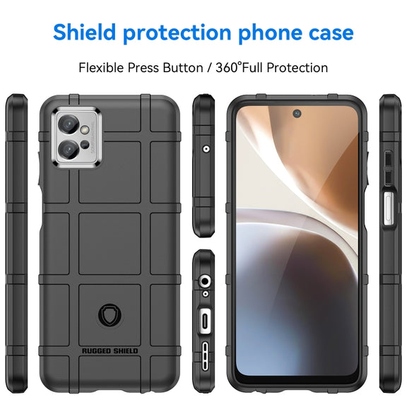 For Motorola Moto G32 Full Coverage Shockproof TPU Phone Case(Black)