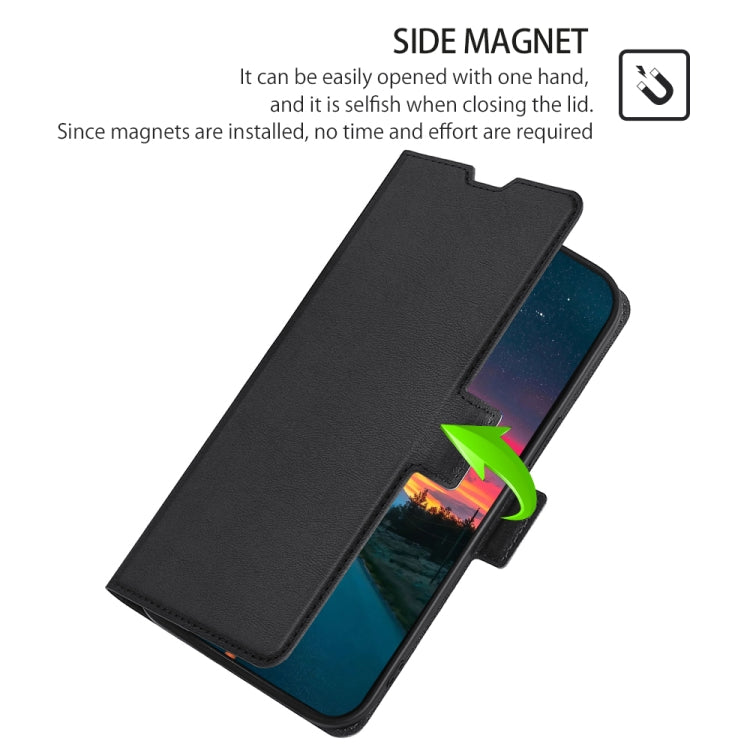 For OnePlus 10T Ultra-thin Voltage Side Buckle Leather Phone Case(Black)
