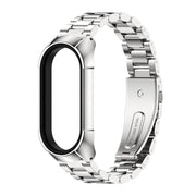 For Xiaomi Mi Band 7 / 7 NFC MIJOBS Stainless Steel Watch Band, Style:TF2 Tri-Bead(Silver) - Watch Bands by MIJOBS