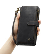 For iPhone 14 Plus CaseMe C30 Multifunctional Phone Leather Case (Black)