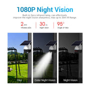 ESCAM QF624 3MP HD IP66 Water-resistant WiFi Solar Panel PT IP Camera without Battery