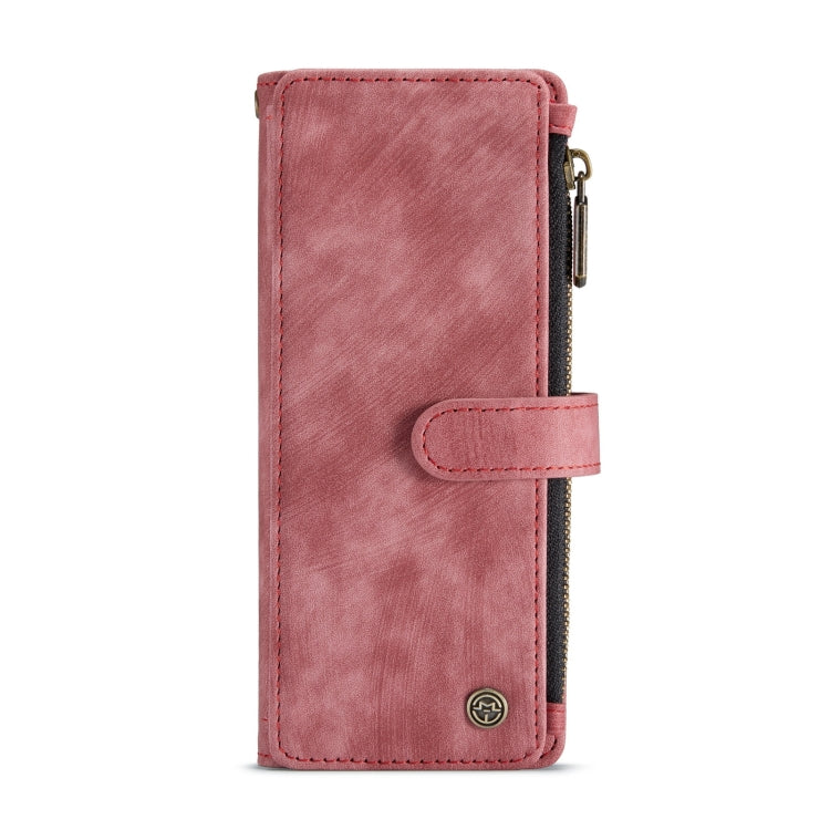 For Samsung Galaxy Z Fold4 5G CaseMe C30 Multifunctional Card Slots Zipper Phone Leather Phone Case(Red)