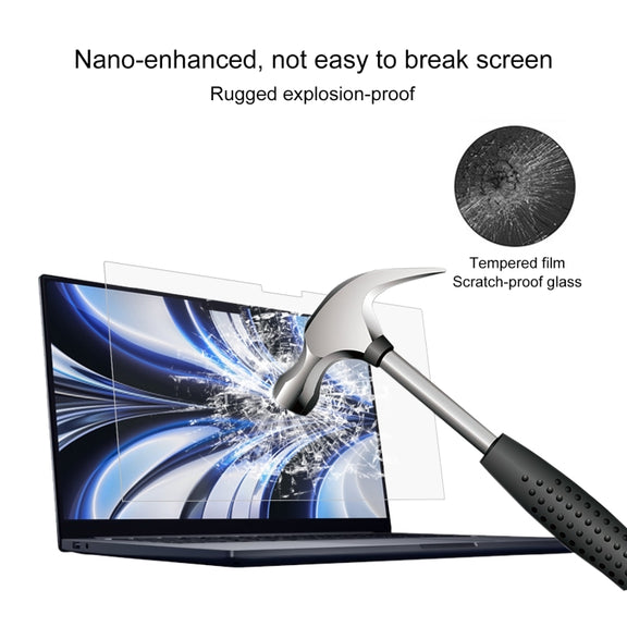 2 PCS 9H Explosion-proof Tempered Glass Film For MacBook Air 13.6 inch A2681 2022