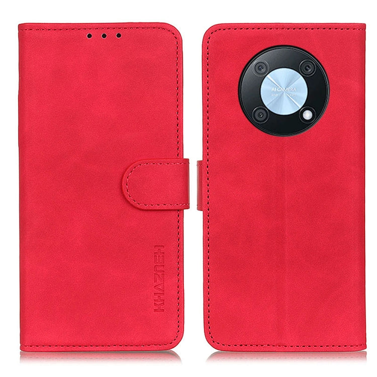 For Huawei Nova Y90/Enjoy 50 Pro KHAZNEH Retro Texture Horizontal Flip Leather Phone Case(Red)