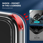 For iPhone 13 Pro Four Corner Airbag Shockproof Holder Phone Case (Transparent)