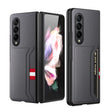 For Samsung Galaxy Z Fold4 5G GKK Litchi Texture Card Slot Phone Case(Grey) - Galaxy Z Fold4 5G Cases by GKK | Online Shopping South Africa | PMC TechLife | Buy Now Pay Later Mobicred